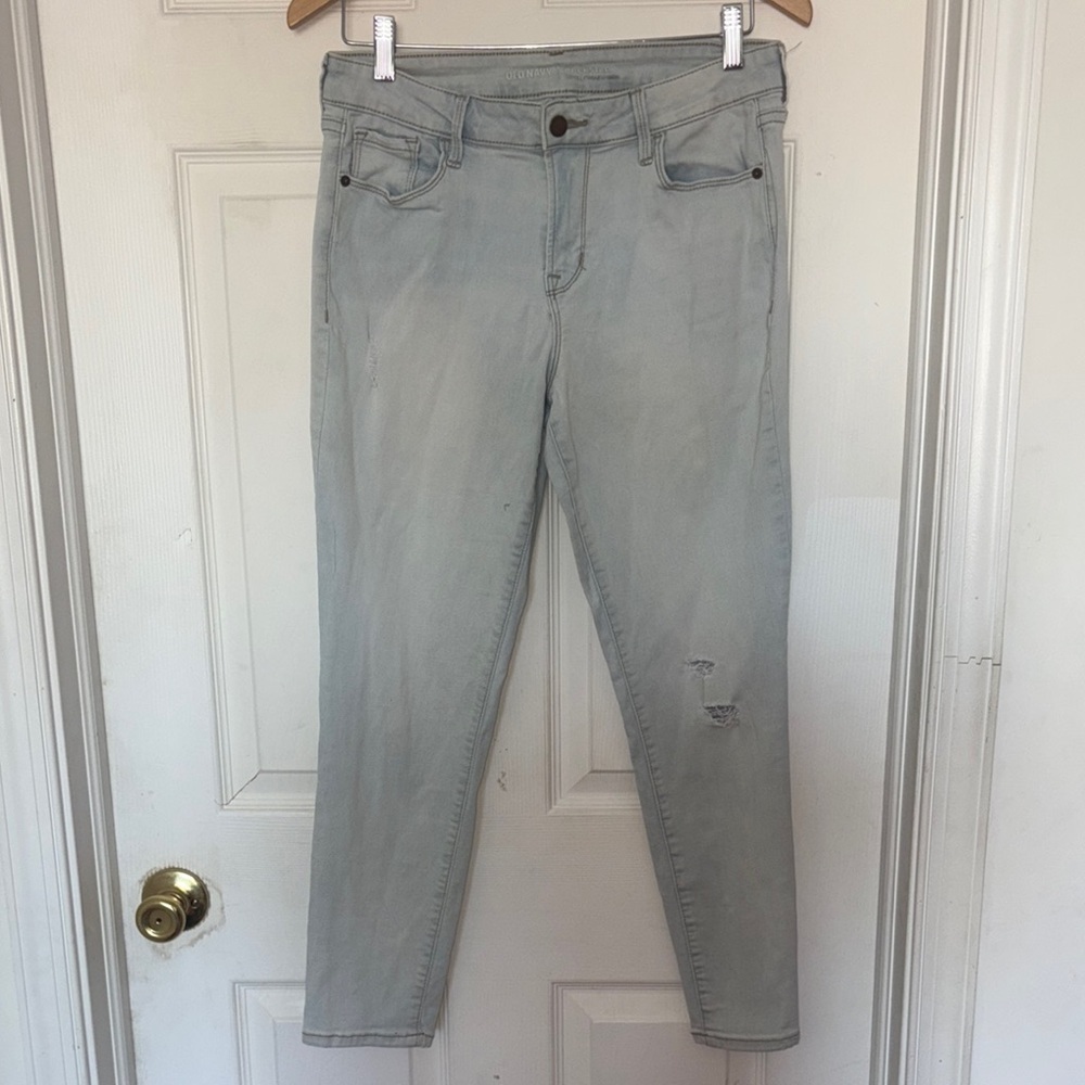 Old Navy Mid Rise Rockstar Jeans Blue Size 10